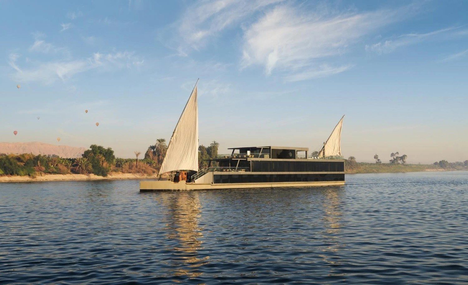 STORIA under sail on the Nile